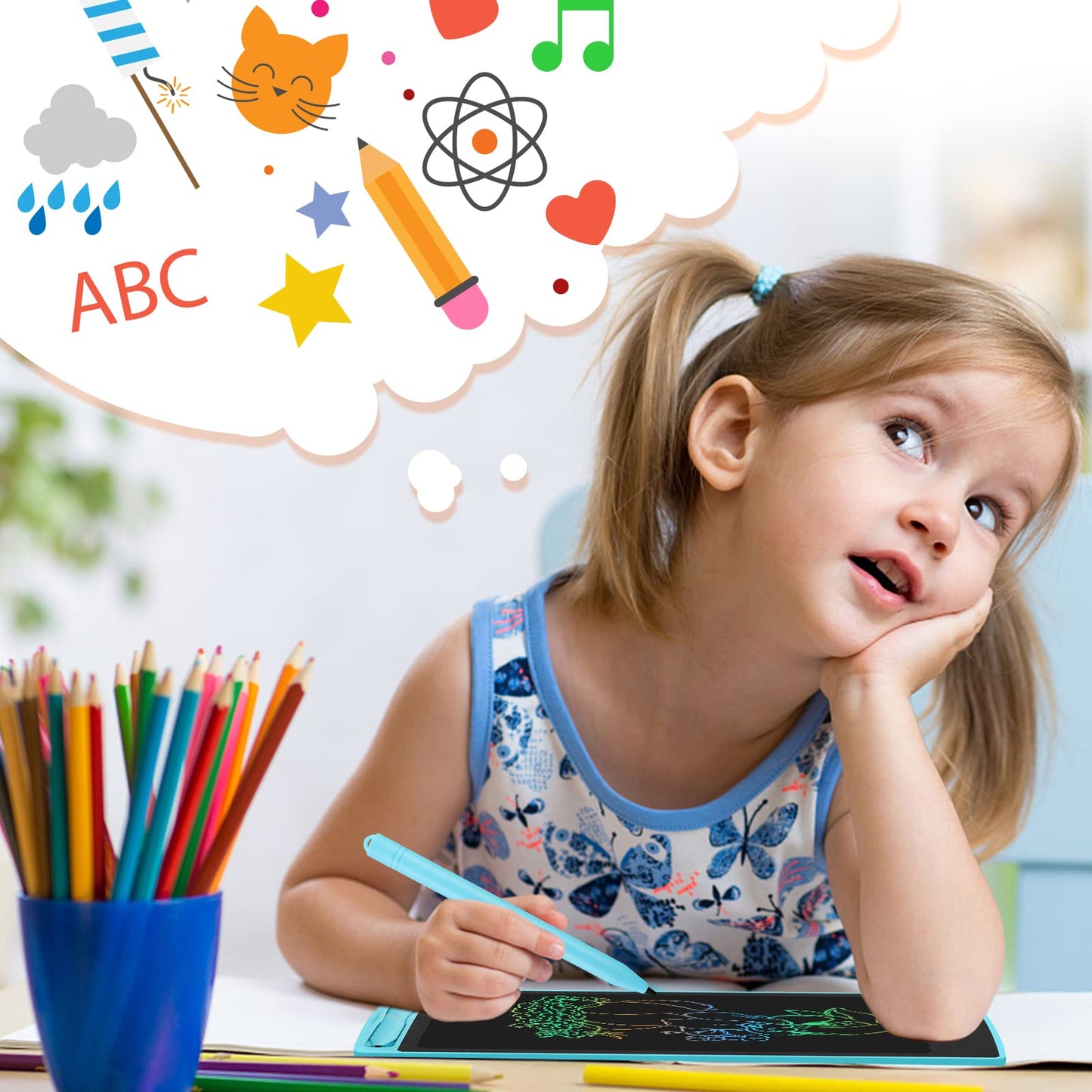 Ardoise LCD pour enfants - 2ans et plus
