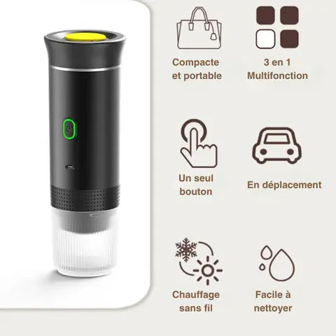 Machine à café portable 3en 1 - CoolCafé™ CoolTrucs™