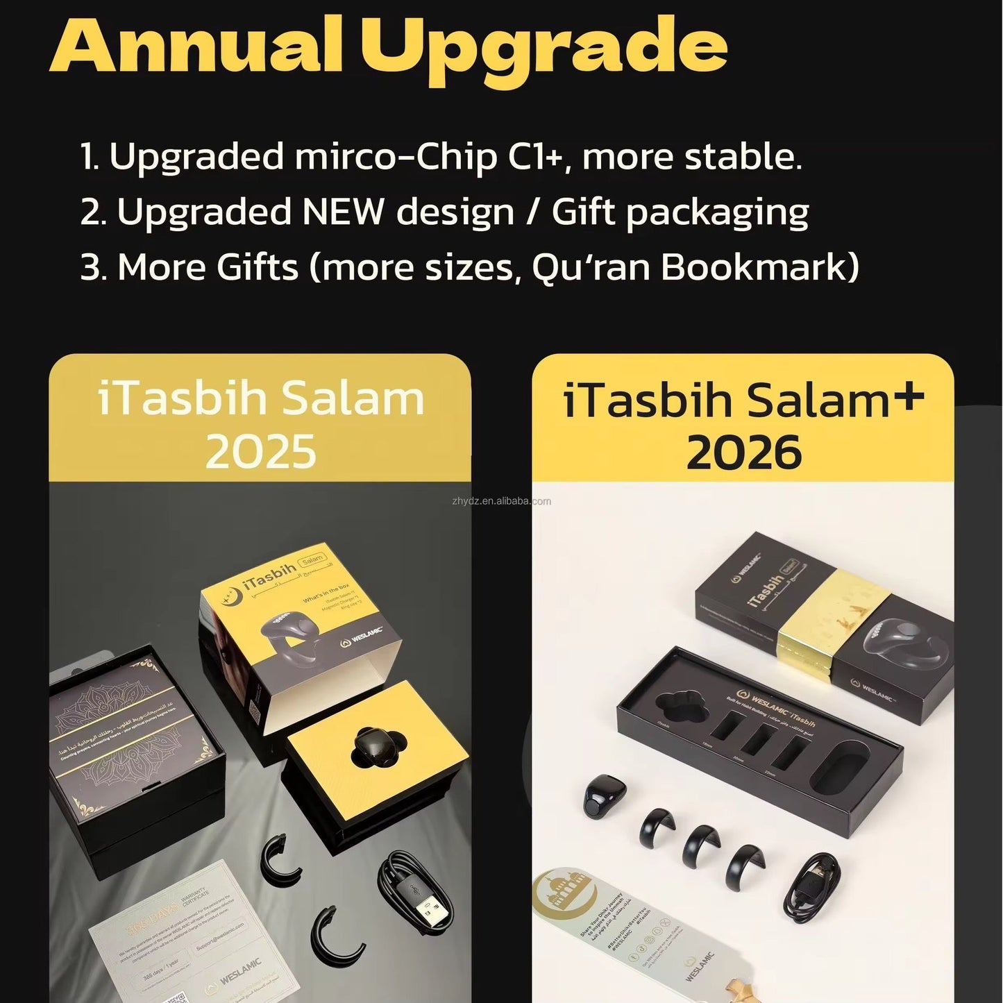 iTasbih - chapelet électronique avec 3 anneaux CoolTrucs™