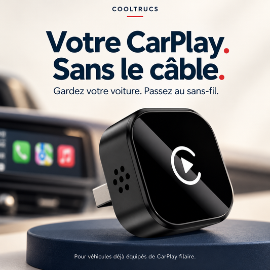 📱 CarPlay Wireless Pro™ — Adaptateur CarPlay & Android Auto Sans Fil CoolTrucs™