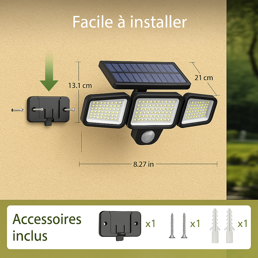 Lampe Solaire Intelligent - SecureLight™ CoolTrucs™