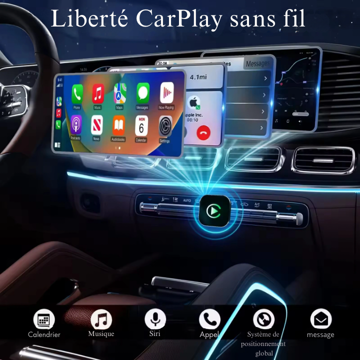 📱 CarPlay Wireless Pro™ — Adaptateur CarPlay & Android Auto Sans Fil CoolTrucs™