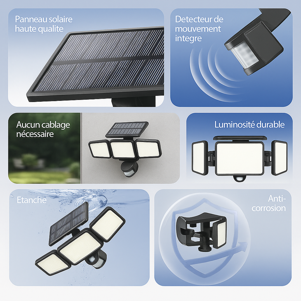Lampe Solaire Intelligent - SecureLight™ CoolTrucs™