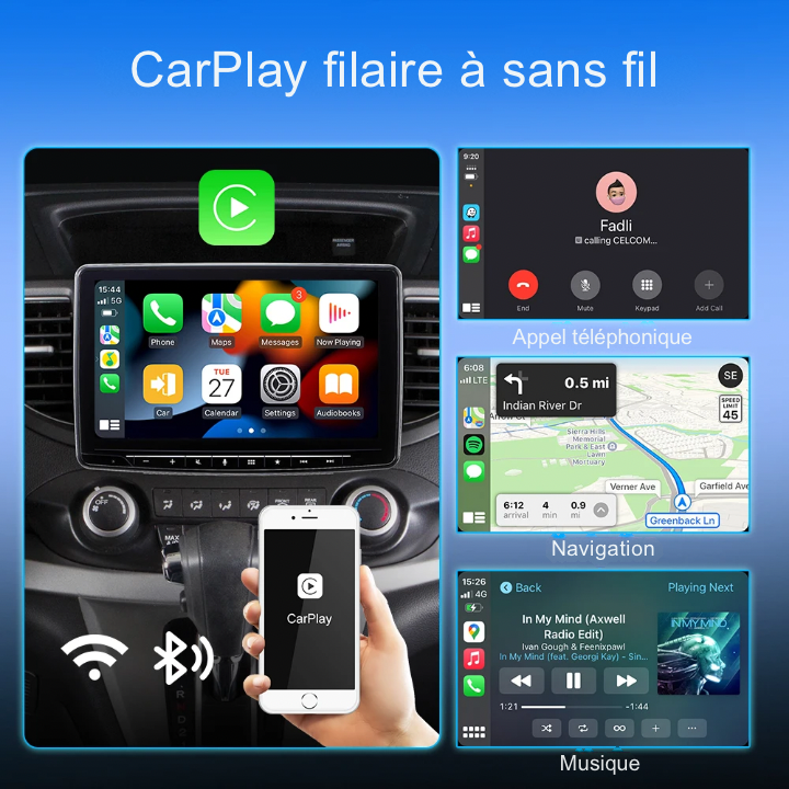 📱 CarPlay Wireless Pro™ — Adaptateur CarPlay & Android Auto Sans Fil CoolTrucs™