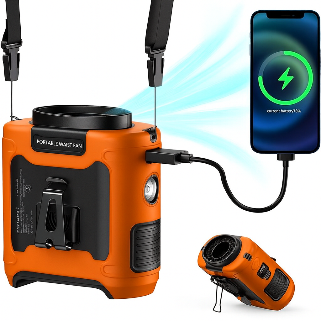 Ventilateur Ceinture Portable 3 en 1 CoolTrucs™