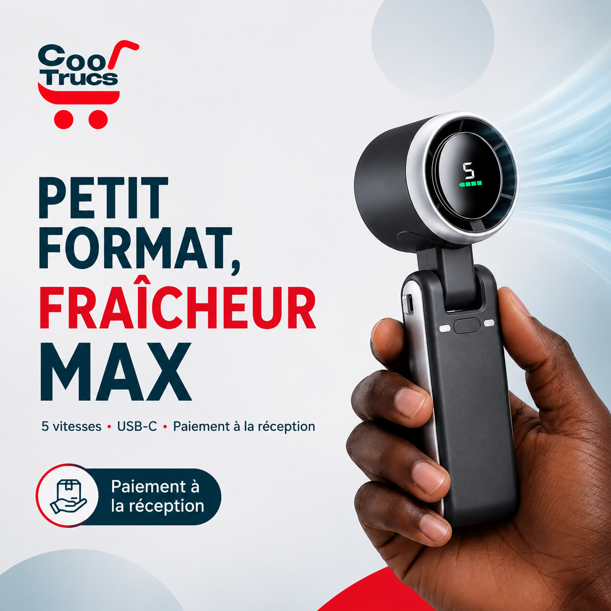 CoolSummer™ — Le mini ventilateur portable qui te garde au frais CoolTrucs™