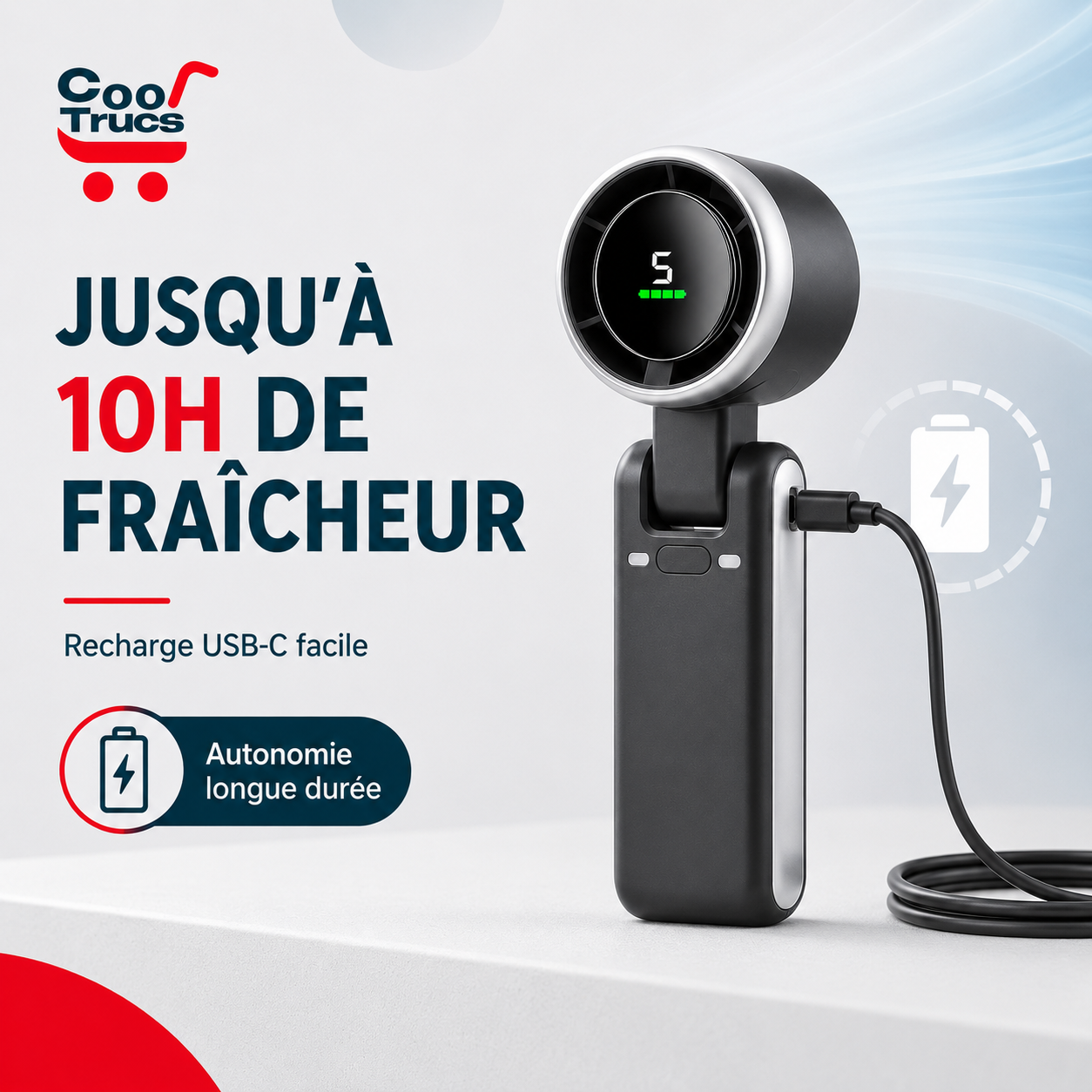 CoolSummer™ — Le mini ventilateur portable qui te garde au frais CoolTrucs™