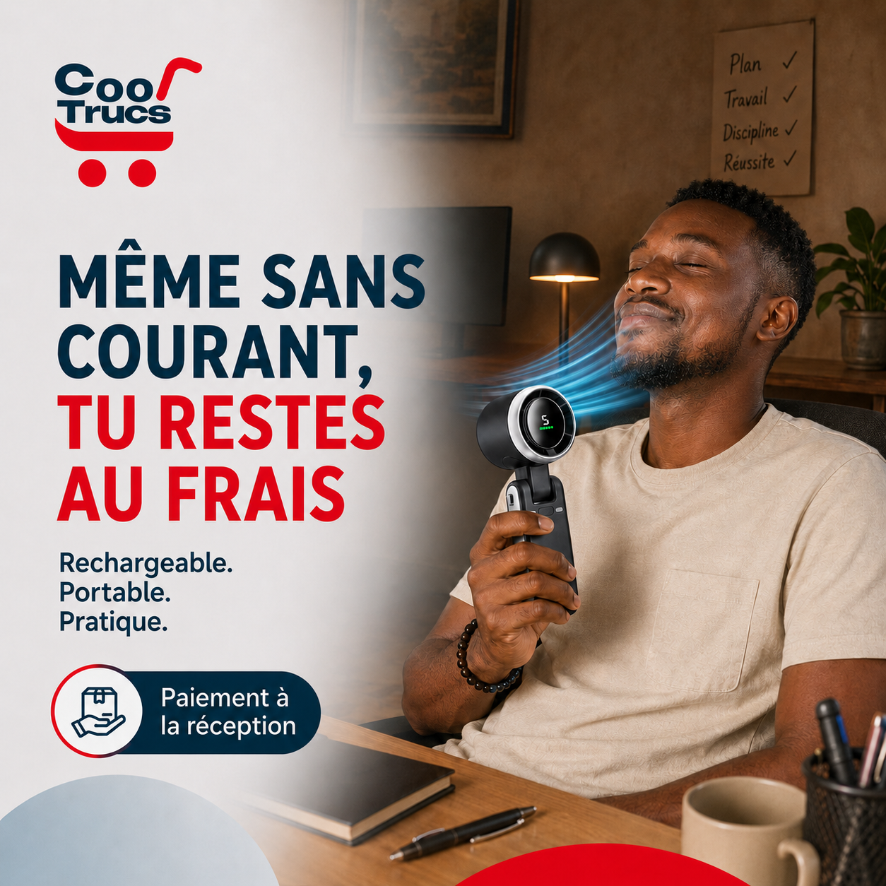 CoolSummer™ — Le mini ventilateur portable qui te garde au frais CoolTrucs™