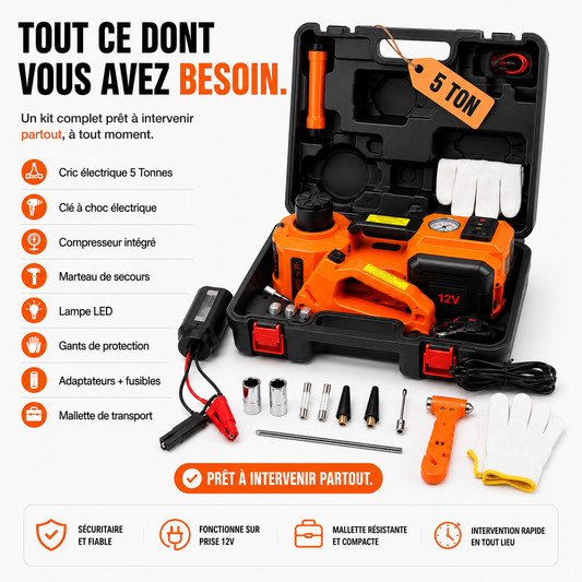 🚗 Kit d'Urgence Voiture AutoRescue Pro™ CoolTrucs™