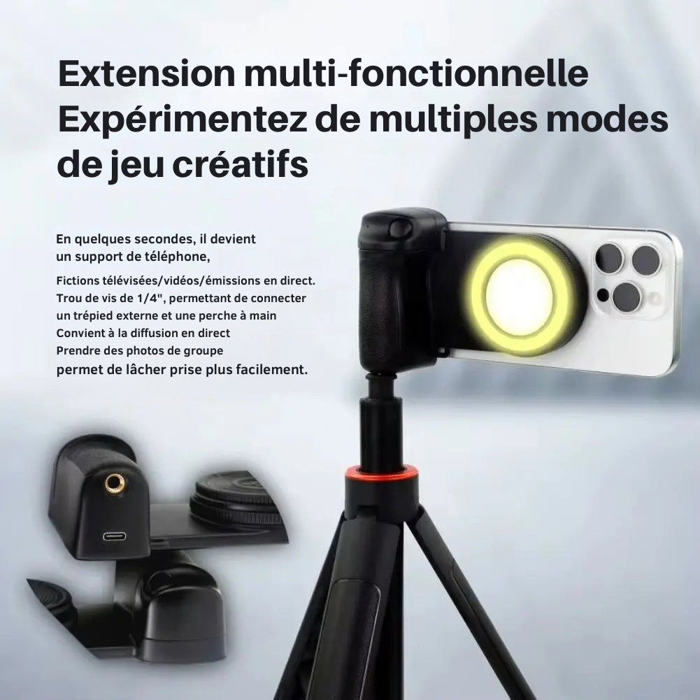 Grip Magnétique Smartphone avec Lumière Led - TELESIN CoolTrucs™