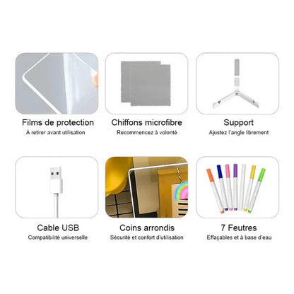 Tablette à Dessin Lumineuse ( 7 Feutres offerts ) CoolTrucs™