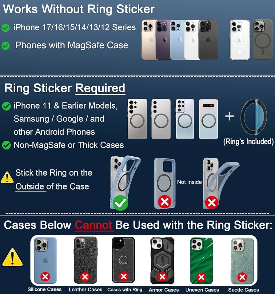 🧲 GripLock™ – Support Téléphone Magnétique Ultra-Tenace CoolTrucs™