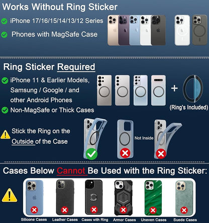 🧲 GripLock™ – Support Téléphone Magnétique Ultra-Tenace CoolTrucs™