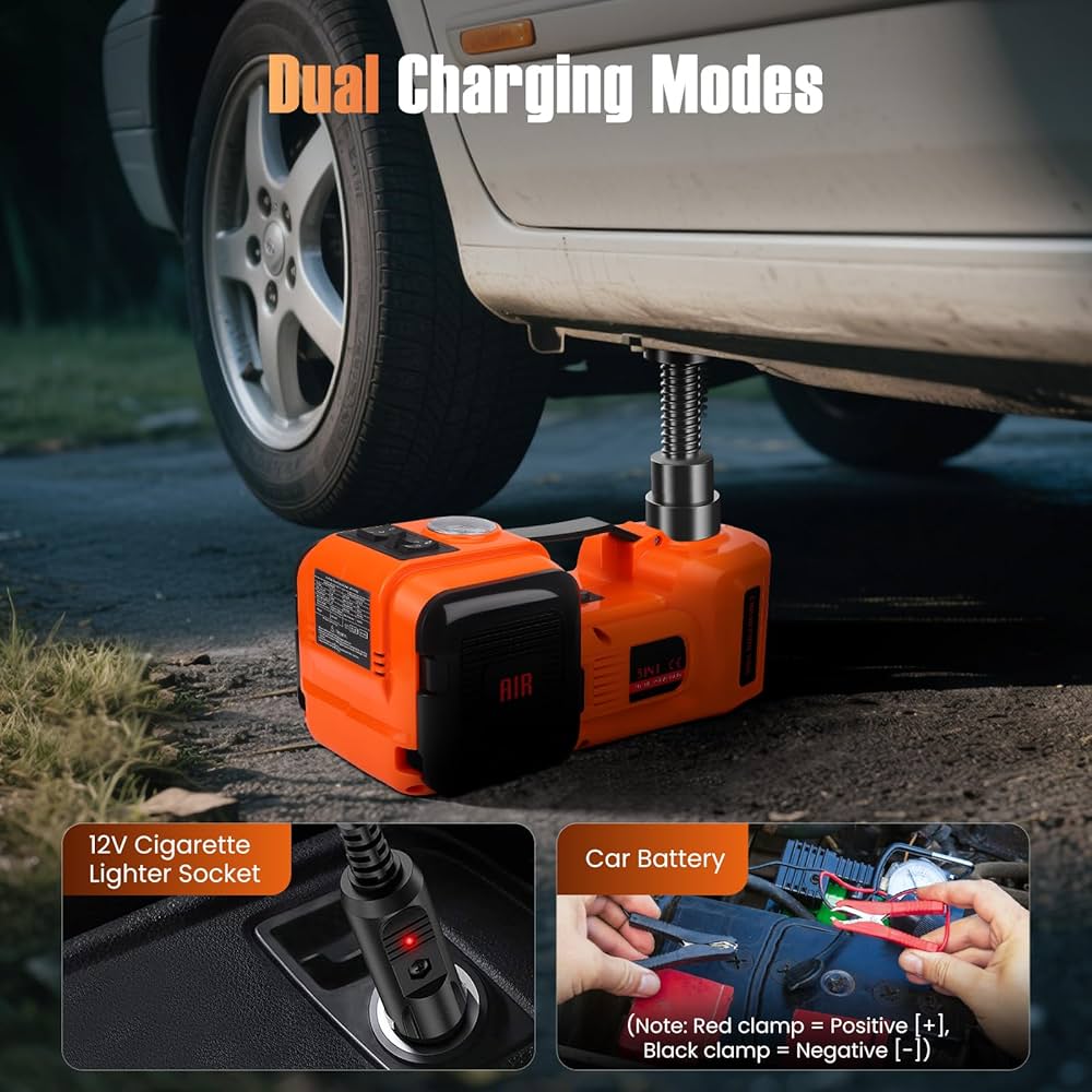 Kit d’Urgence Voiture | Cric Hydraulique Électrique 5T 12V 180W CoolTrucs™