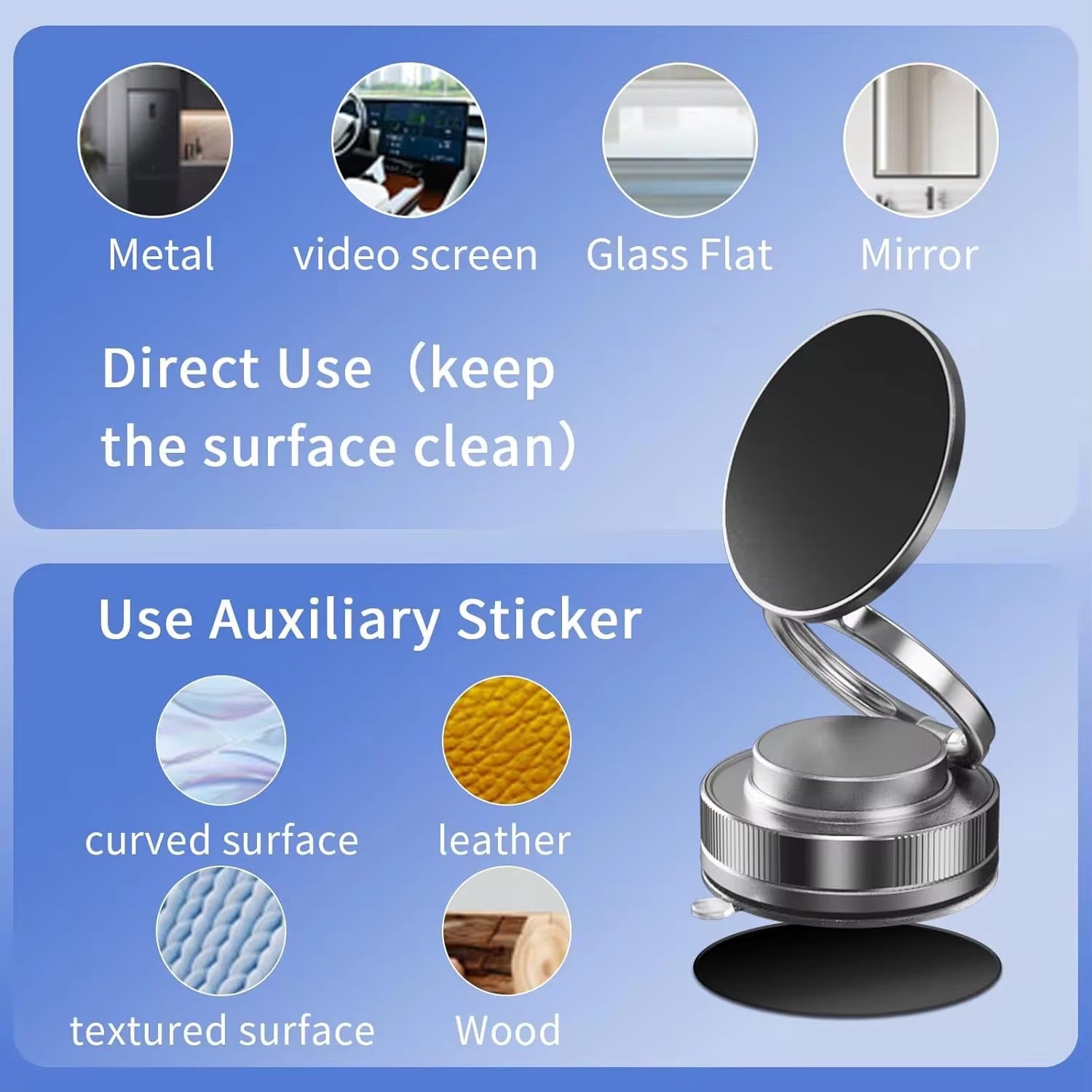 GripLock™ – Support Téléphone Magnétique Ultra-Tenace CoolTrucs™