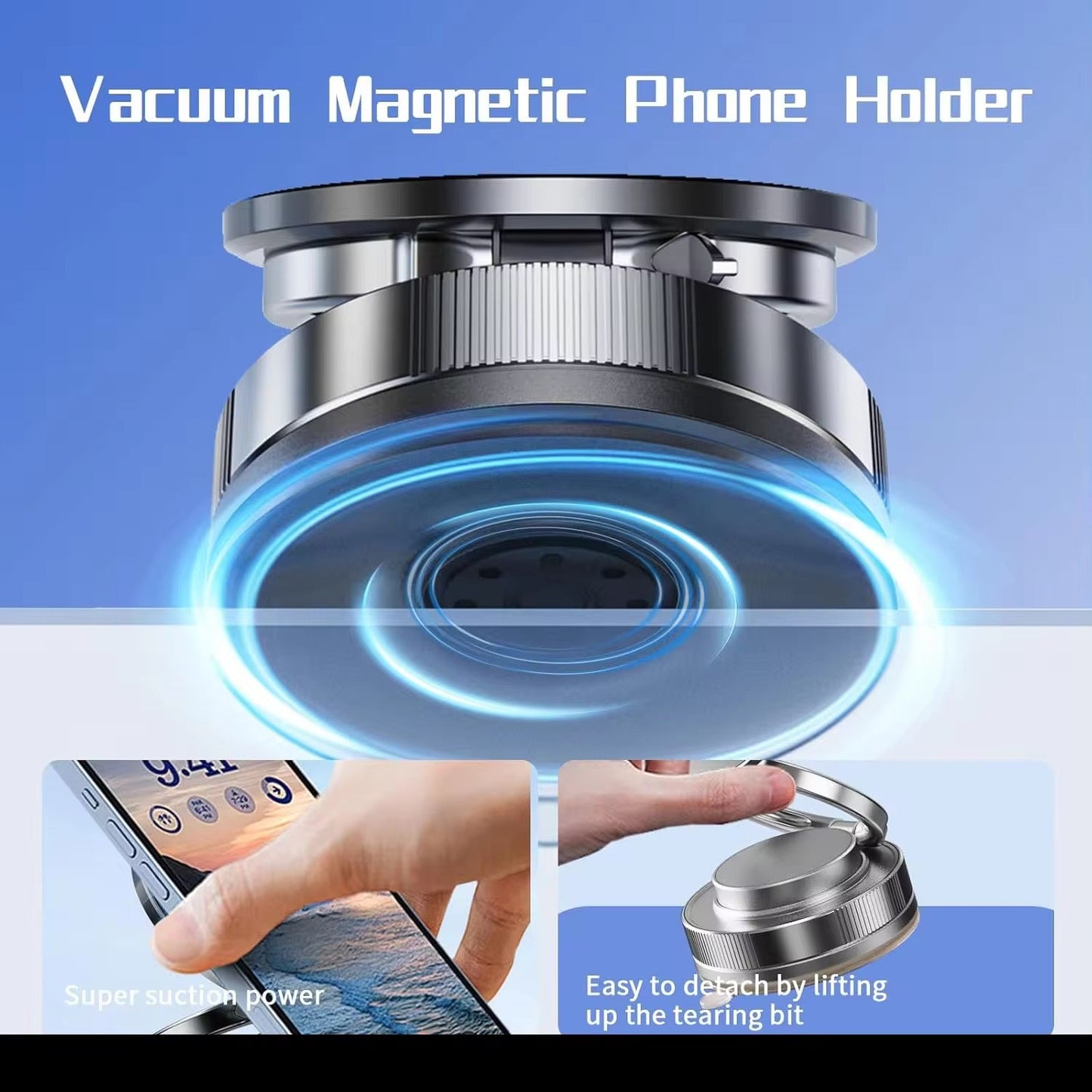 GripLock™ – Support Téléphone Magnétique Ultra-Tenace CoolTrucs™