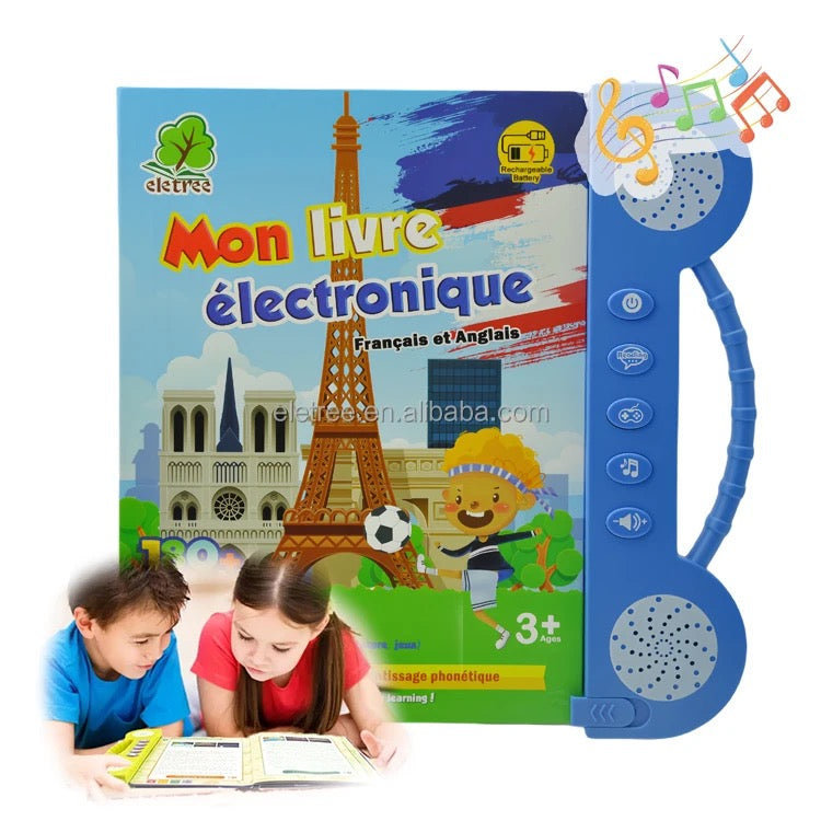 Livre électronique Bilingue Français & Anglais  | +150 mots, comptines et Jeux éducatif | 3ans et Plus CoolTrucs™