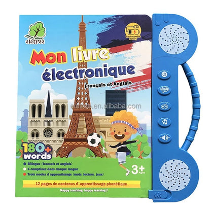 Livre électronique Bilingue Français & Anglais  | +150 mots, comptines et Jeux éducatif | 3ans et Plus CoolTrucs™