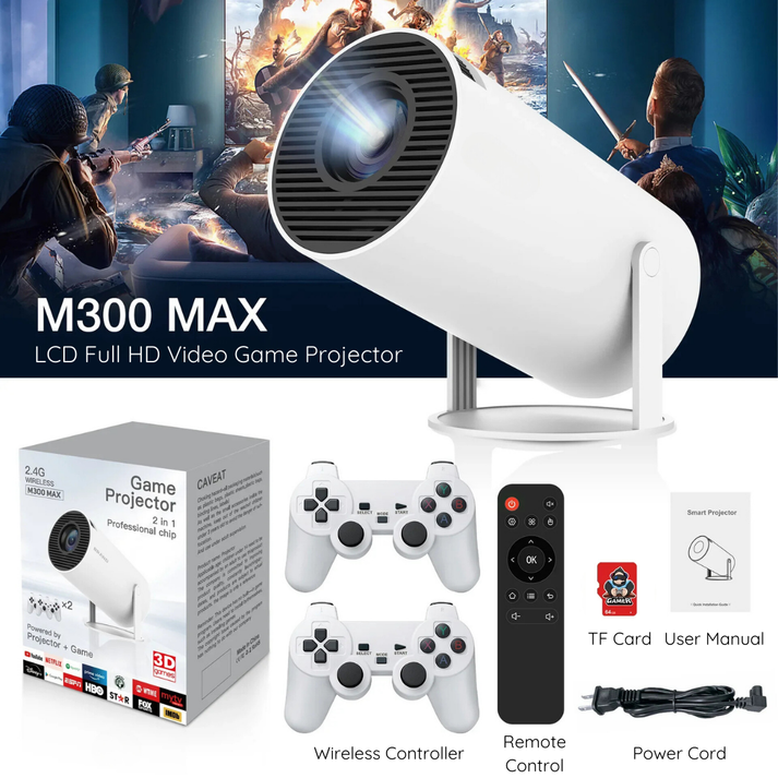 Projecteur Gaming M300 MAX avec + 10.000 jeux intégrés