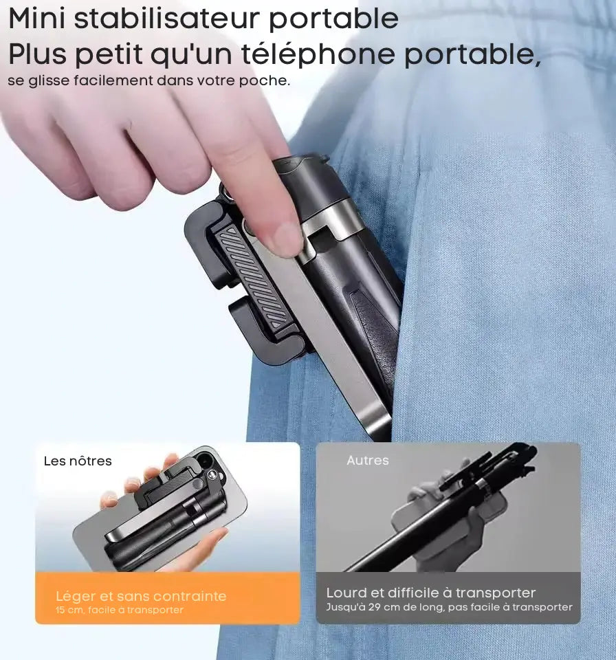 Mini Grip P15 - Stabilisateur pour smartphone CoolTrucs™