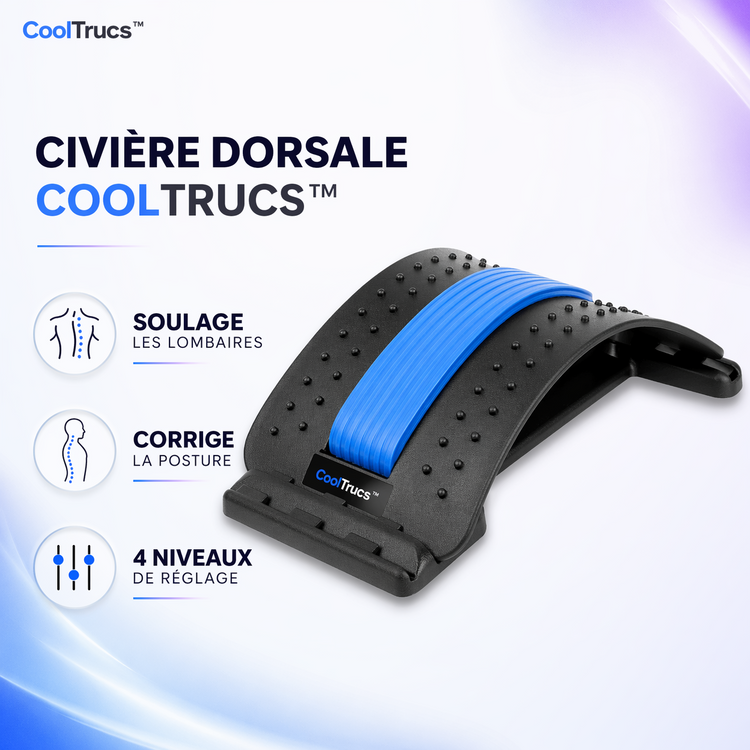 Civière dorsale (étireur de dos) CoolTrucs™