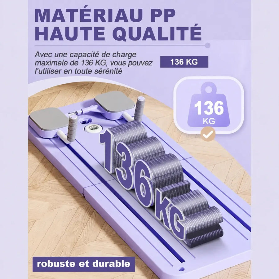 Matériau PP haute qualité, charge maximale 136 kg